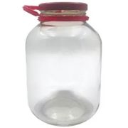 Банка 5л, стекло, с ручкой